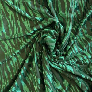 Emerald Green Animal (velvet mesh)
